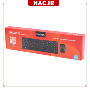 کیبورد و ماوس هترون بی سیم مدل HKCW130