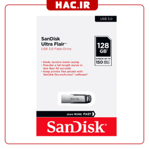 سندیسک Ultra Flair 128GB Flash Drive